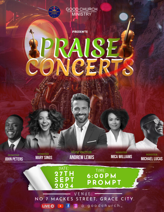 Church praise concert Templat | PosterMyWall