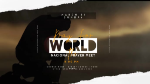 Черный Prayer Meeting Facebook Cover Video Template