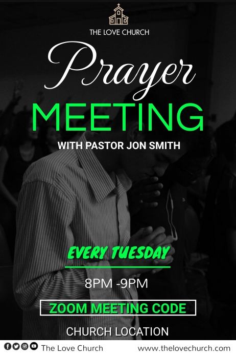 Church Prayer Template | PosterMyWall