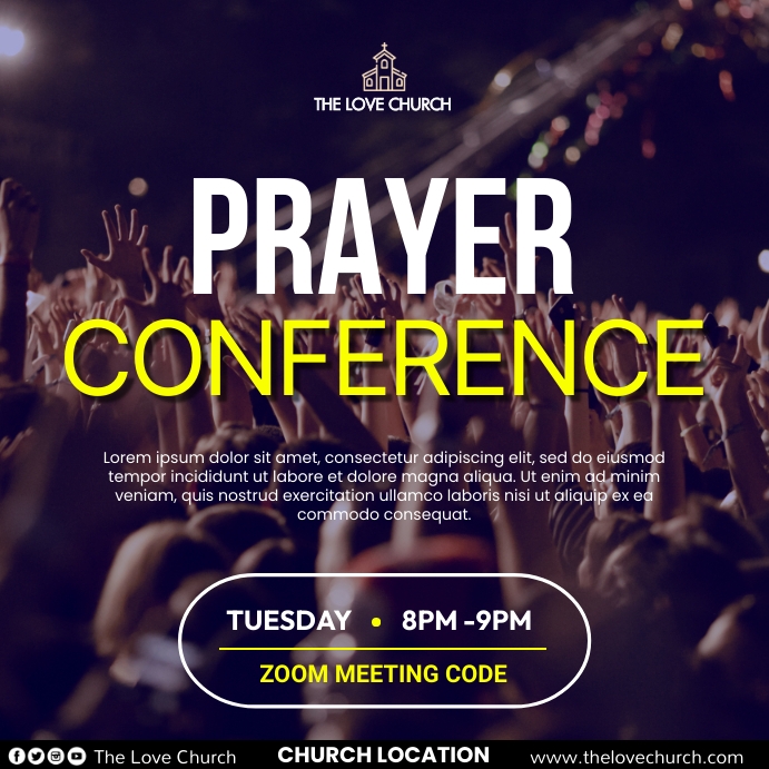 Church Prayer Template | PosterMyWall