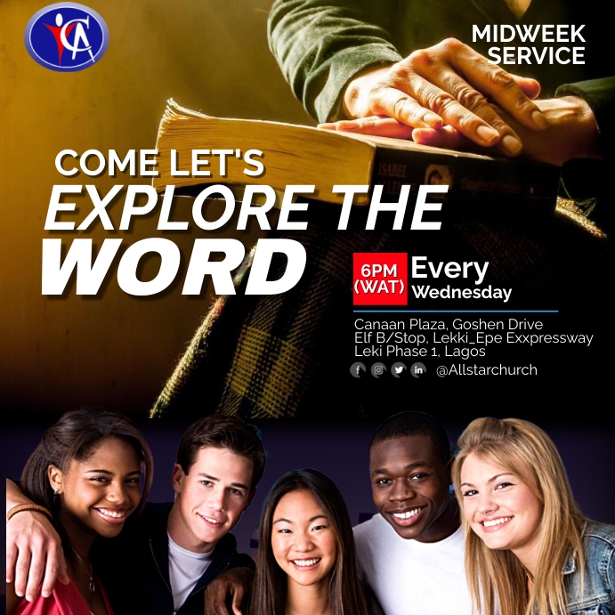 Church Prayer meeting Flyer (15) Instagram Post template