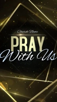 church prayer service ad template Reel Instagram