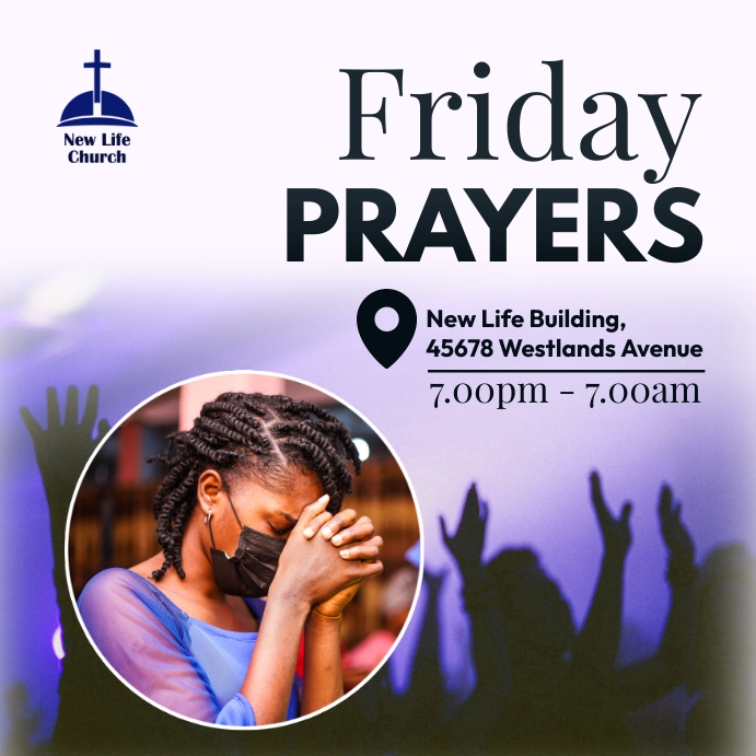 church prayers invite Template | PosterMyWall