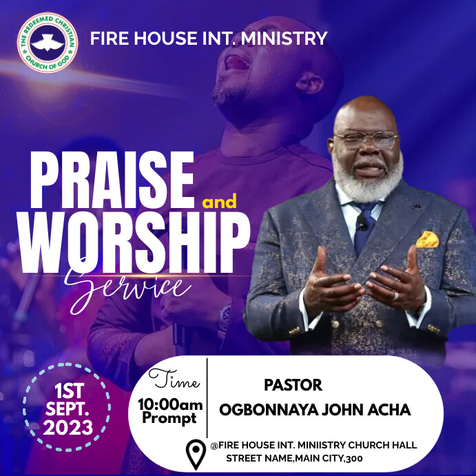 CHURCH PROGRAM Template | PosterMyWall