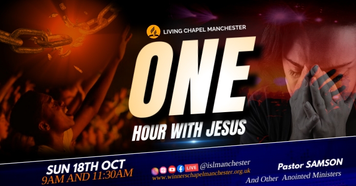 church program Facebook Shared Image template