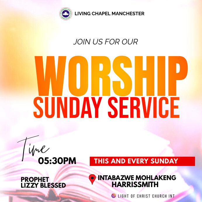 CHURCH PROGRAM Template | PosterMyWall