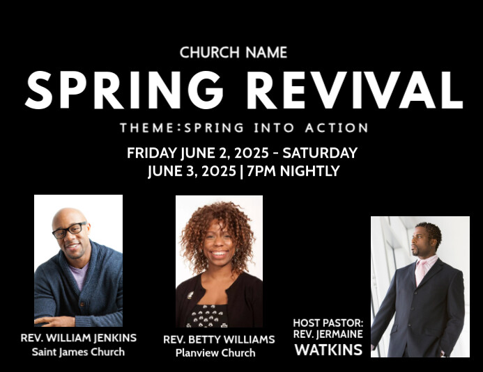 Revival Program Church Program Event Revival Flyer Template | PosterMyWall