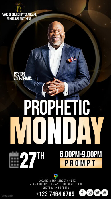 Copia de Church Program Flyer Poster Banner Template D | PosterMyWall