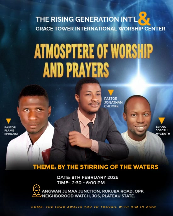 Church program flyer Prayer and worship event Template | PosterMyWall
