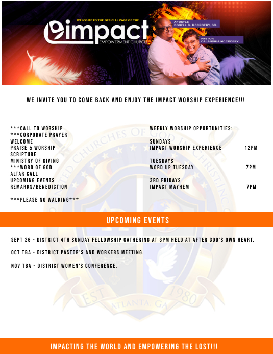 Church Sunday Program Templates