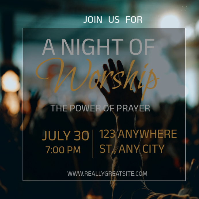 Church Program Sunday Worship Gospel Worship Template | PosterMyWall