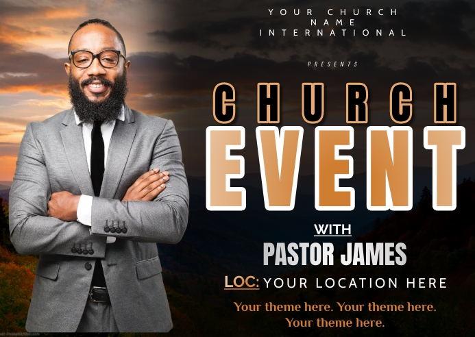 Church Program Front Church program template | PosterMyWall