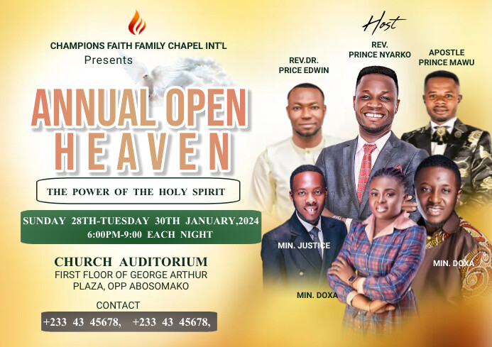 Plantilla de CHURCH programme | PosterMyWall