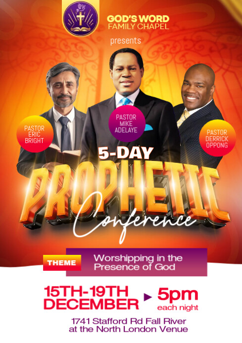 Church Prophetic Conference Flyer Template PosterMyWall church-prophetic-conference-flyer-template-postermywall