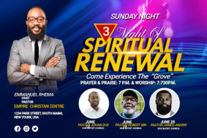 Church Renewal ad Etiket template