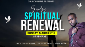 Black Church Spiritual Renewal Event Isethulo Template