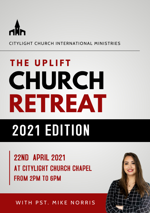 CHURCH RETREAT flyer A3 template