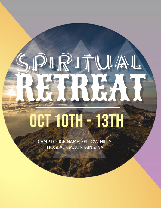 Church Retreat Flyer Template PosterMyWall