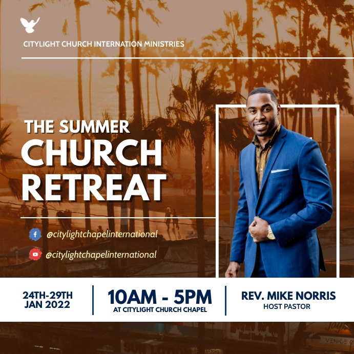 church retreat flyer template PosterMyWall