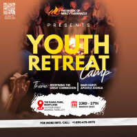 Church retreat poster template