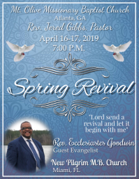 Simple Revival Program Sample Church Program Template | PosterMyWall