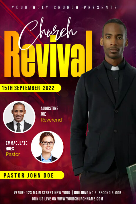 Revival Program Church Revival Template | PosterMyWall