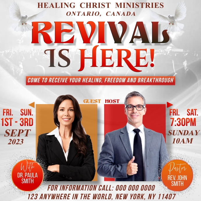 Revival Program Church Revival Template | PosterMyWall