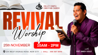 Putih Church Revival Event YouTube Channel Cover Photo Template