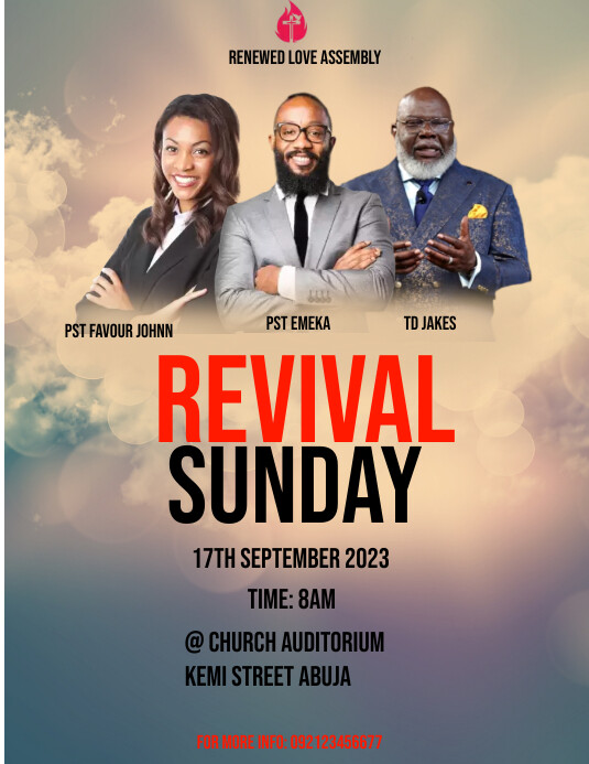 Revival Flyer.pdf CHURCH REVIVAL FLYER Template | PosterMyWall