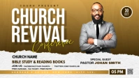 Church Revival flyer Facebook Cover Video (16:9) template