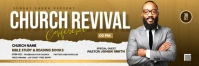 Church Revival flyer Twitter Banner template