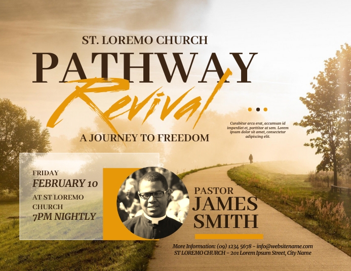 Church Revival Flyer Template PosterMyWall