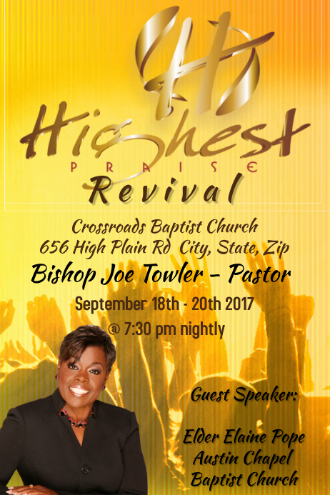 Revival Program Church Revival Template | PosterMyWall