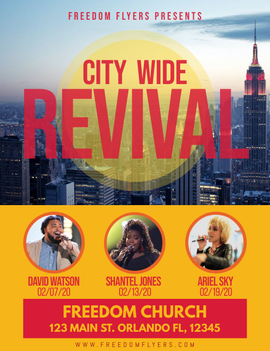 Church Revival Flyer Template Design PosterMyWall Church Revival Flyer Template Design PosterMyWall