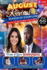 Church Revival  Poster template