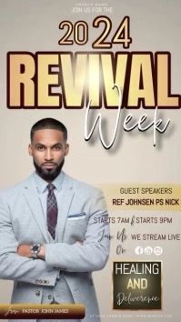 church revival week ad design template Instagram Story