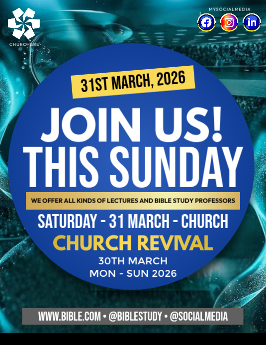 Church Revival Worship Invitation Event Template | PosterMyWall