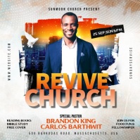 Church revive video template Vierkant (1:1)