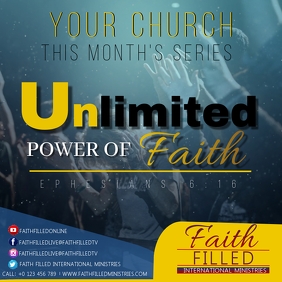 CHURCH SERMON SERVICE ANNOUNCEMENT TEMPLATE | PosterMyWall