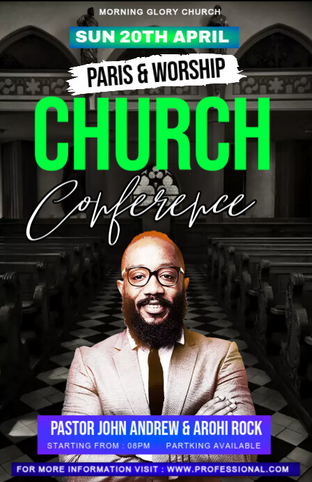 Copy of church service ad, | PosterMyWall