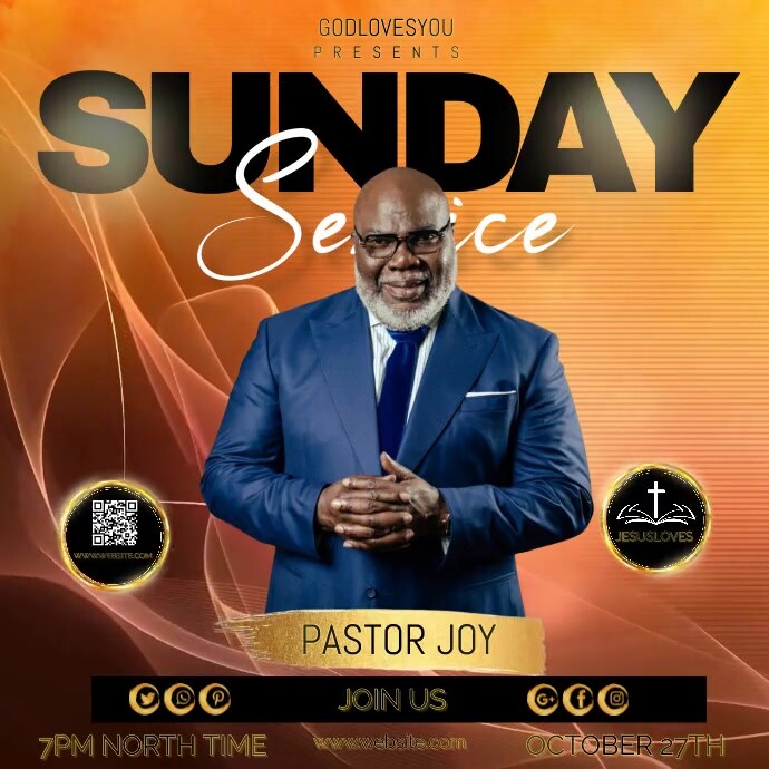 Plantilla de church service ad | PosterMyWall