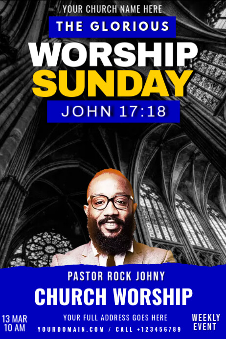church service ad Template | PosterMyWall