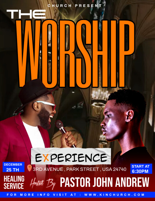 church service ad Template | PosterMyWall