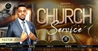 Church Service ad Facebook Shared Image template