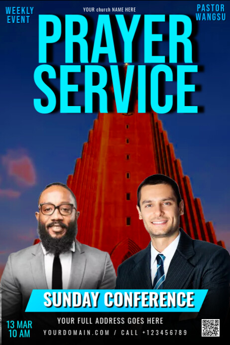 Copy of church service ad | PosterMyWall