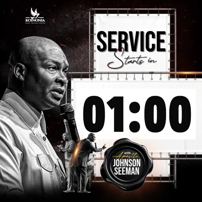 Church service countdown video Template | PosterMyWall