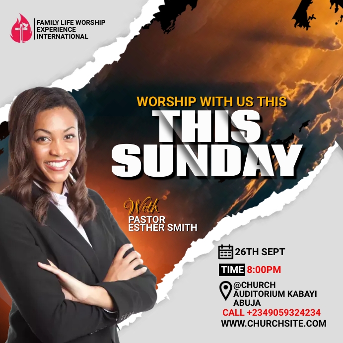 church service Template | PosterMyWall