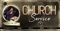 Church Service Facebook Shared Image template