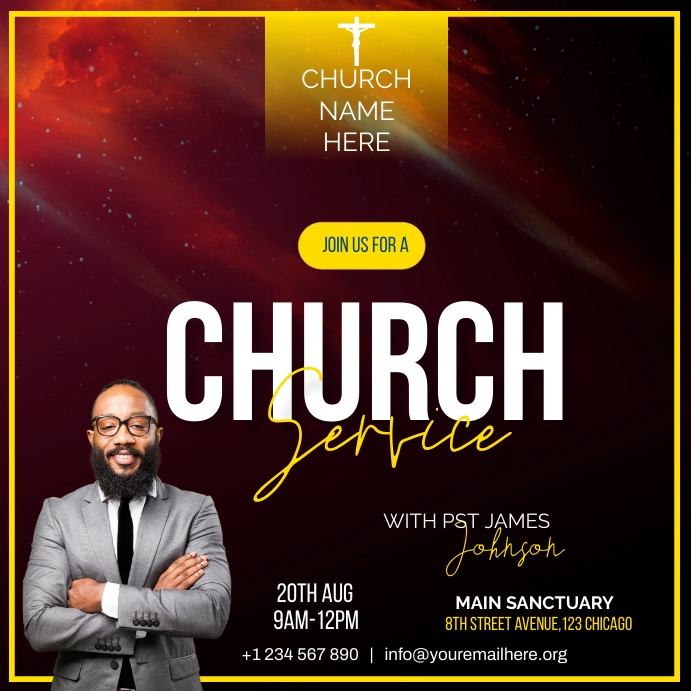 church service Template | PosterMyWall
