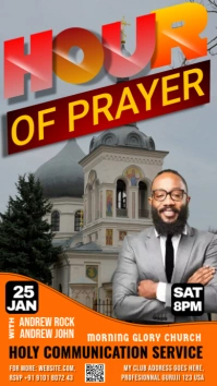 Church Service งานแสดงผลงานแบบดิจิทัล (9:16) template